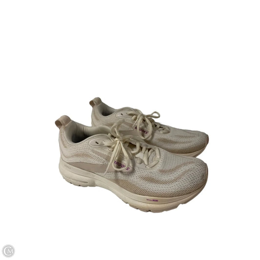 Shoes Athletic By Brooks In Cream, Size: 9.5