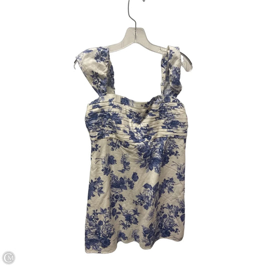 Dress Casual Short By Abercrombie And Fitch In Blue & White, Size: L