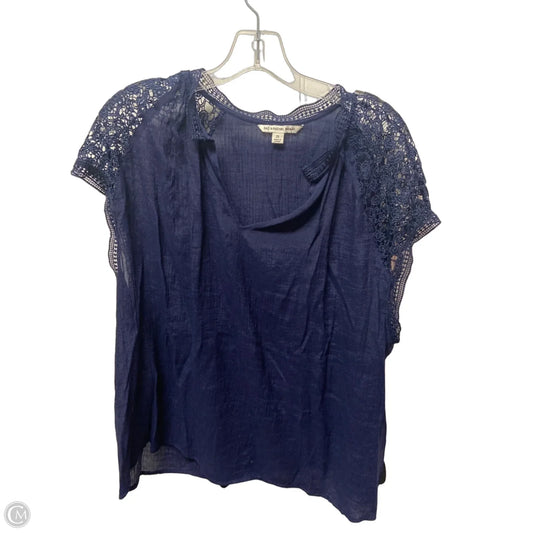 Top Sleeveless By Zac And Rachel In Navy, Size: 2x