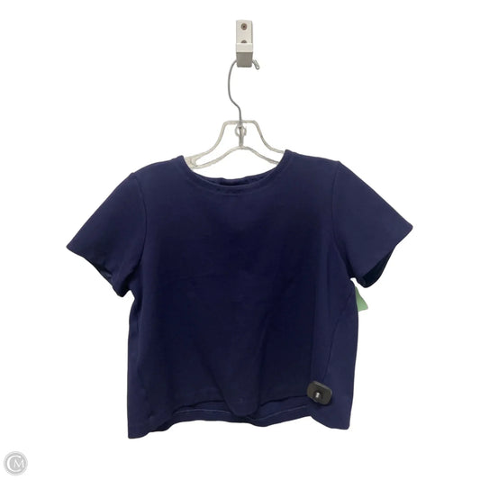 Top Short Sleeve By Spanx In Navy, Size: Sp