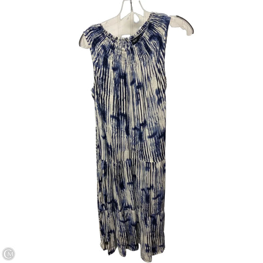 Dress Casual Maxi By Simply Vera In Blue & White, Size: M