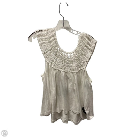 Top Sleeveless By Lucky Brand In White, Size: M