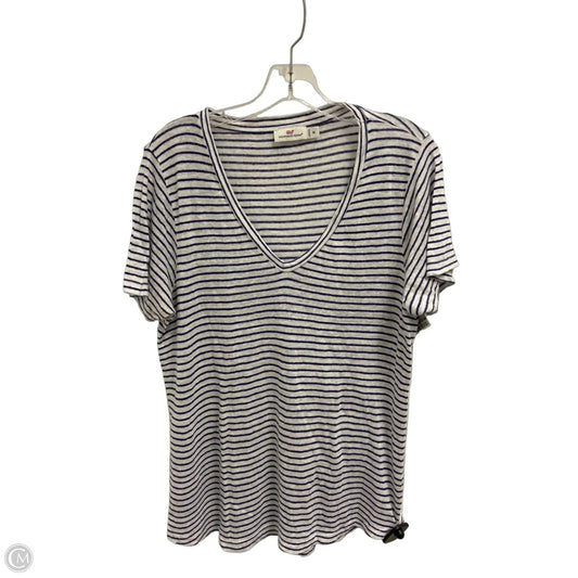 Top Short Sleeve Basic By Vineyard Vines In Striped Pattern, Size: M