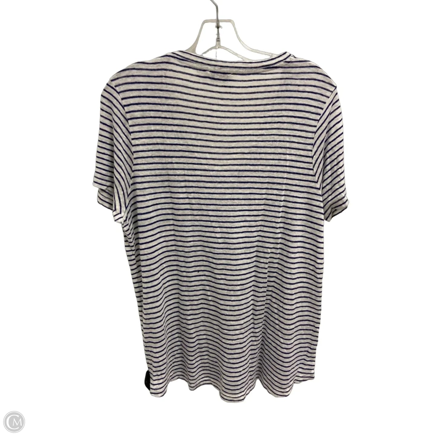 Top Short Sleeve Basic By Vineyard Vines In Striped Pattern, Size: M