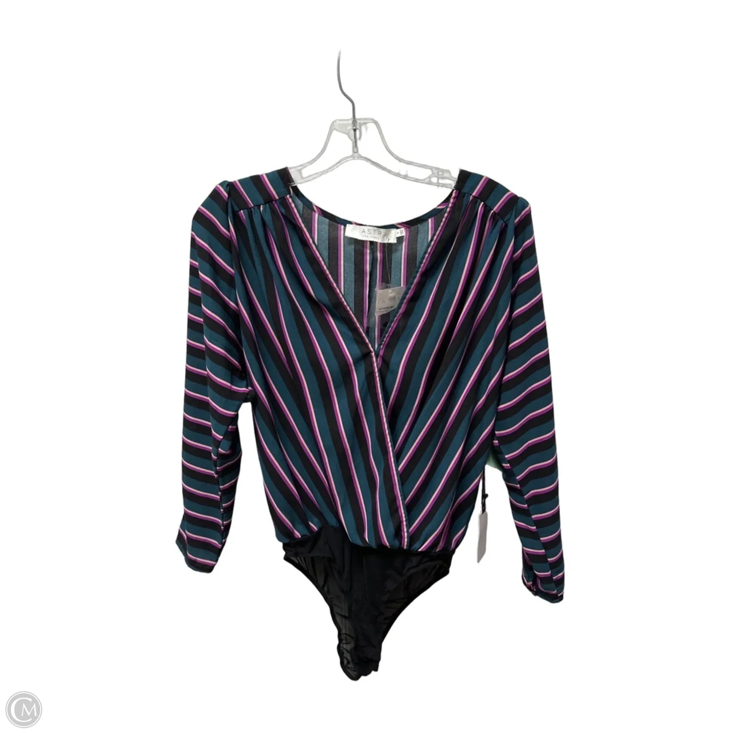 Bodysuit By Astr In Striped Pattern, Size: S
