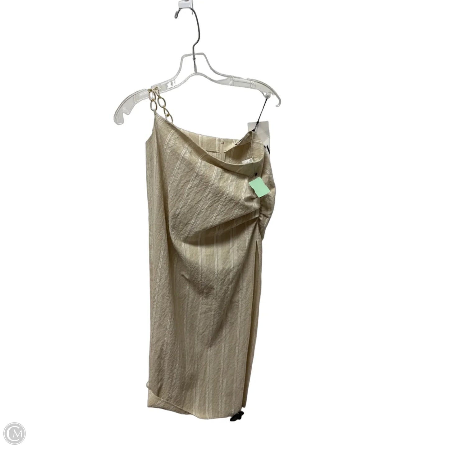 Dress Casual Midi By Zara In Beige, Size: M
