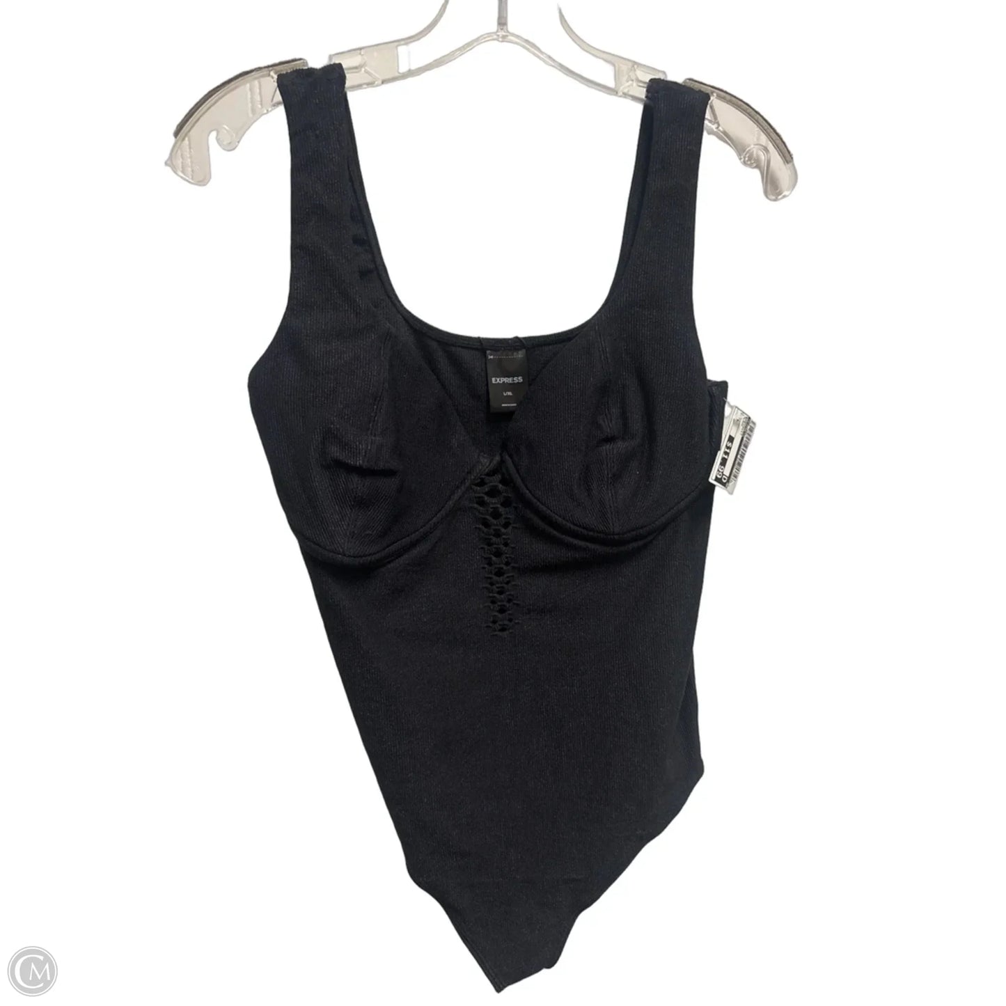 Bodysuit By Express In Black, Size: L