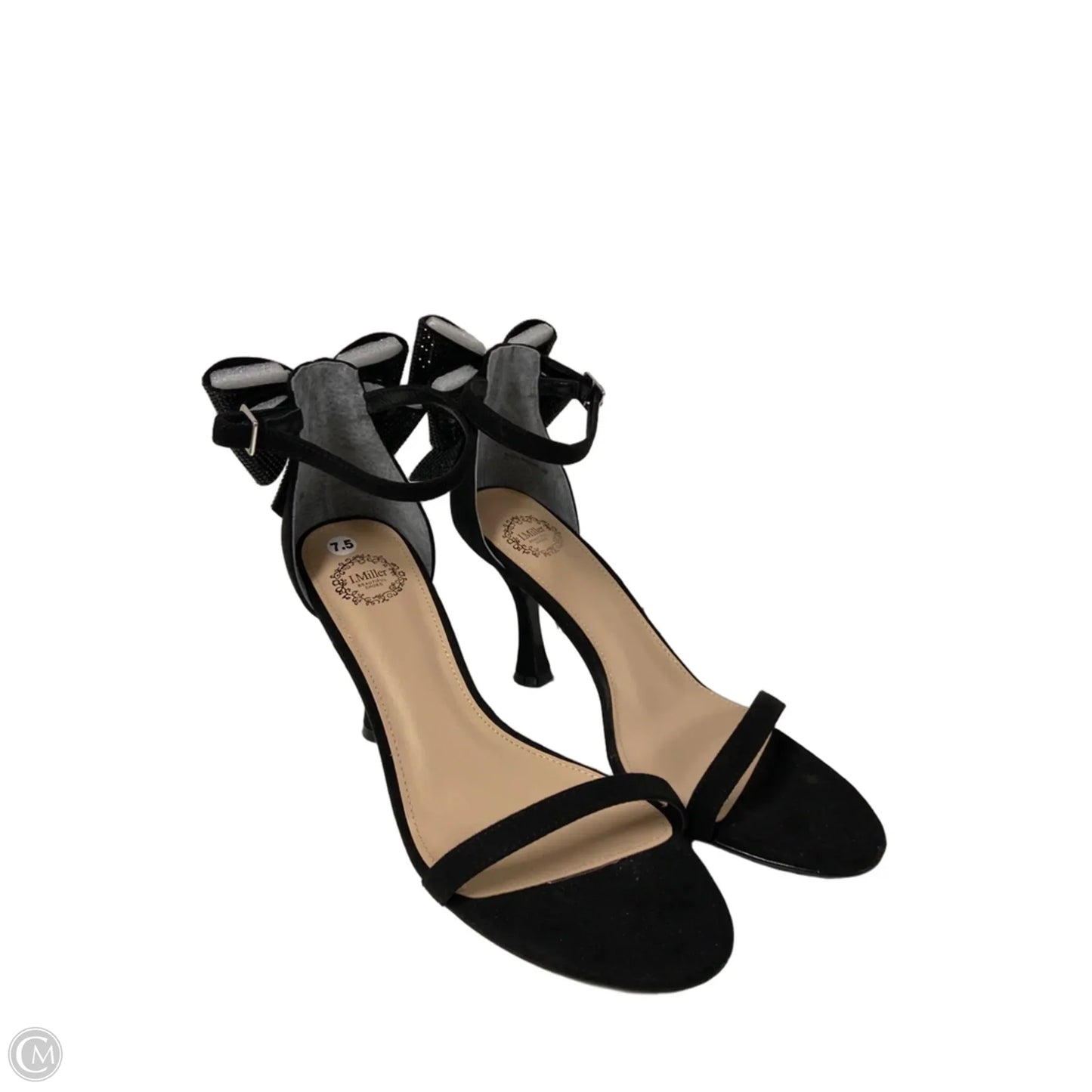 Sandals Heels Stiletto By Clothes Mentor In Black, Size: 7.5