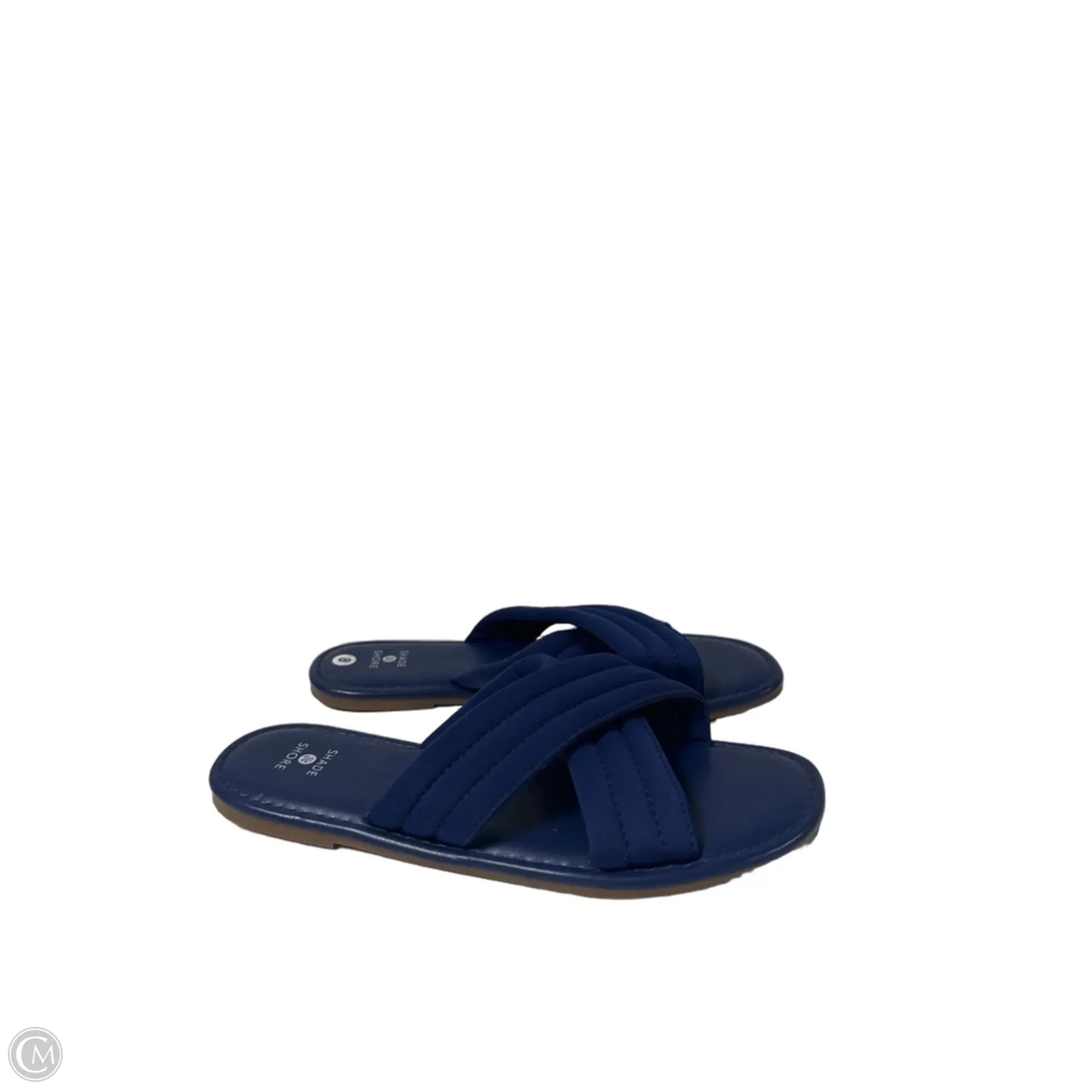 Sandals Flats By Shade & Shore In Blue, Size: 8