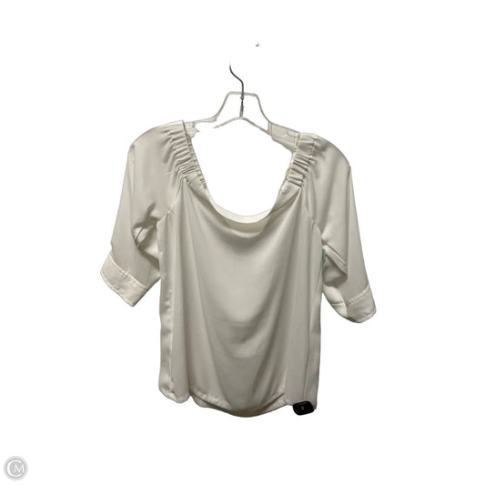 Top Short Sleeve Basic By Banana Republic In White, Size: Xs