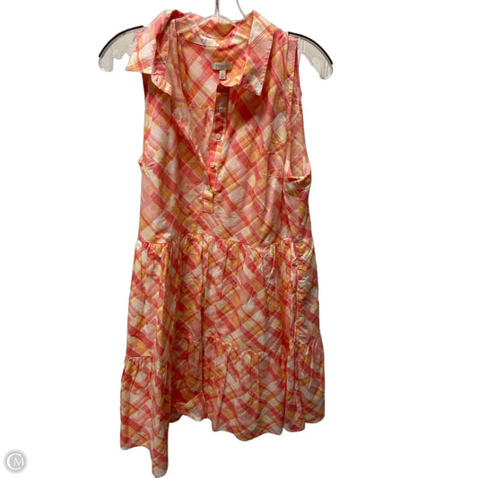 Dress Casual Short By Talbots In Orange & Pink, Size: M