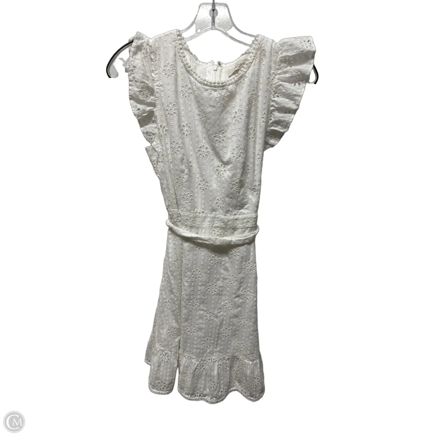 Dress Casual Short By Loft In White, Size: S