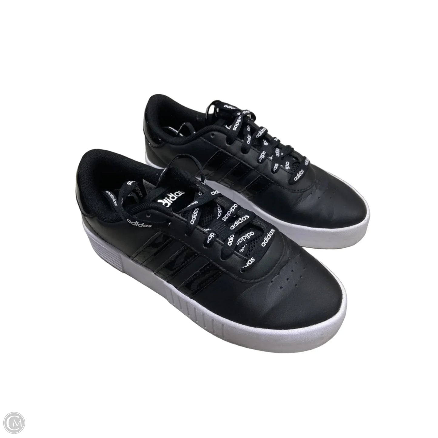 Shoes Athletic By Adidas In Black & White, Size: 6