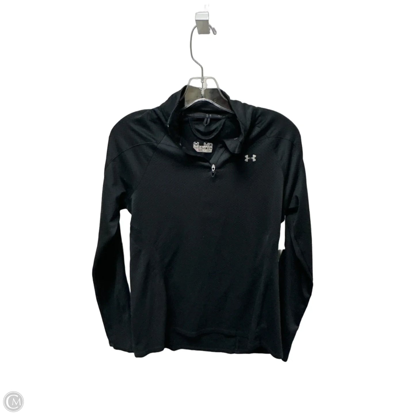 Athletic Sweatshirt Collar By Under Armour In Black, Size: M