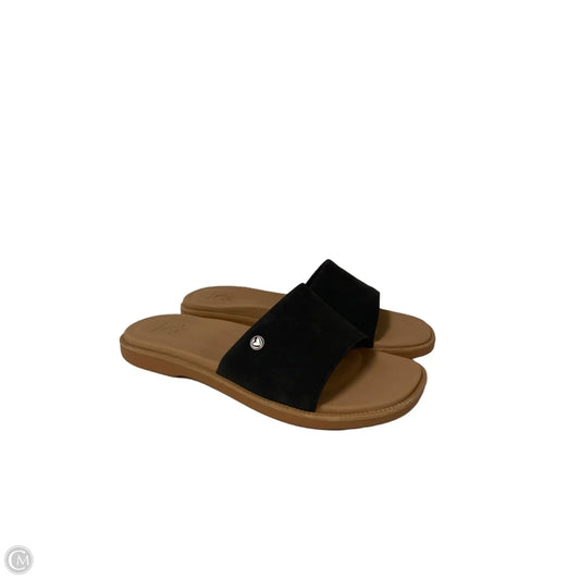 Sandals Flats By Clothes Mentor In Black, Size: 8