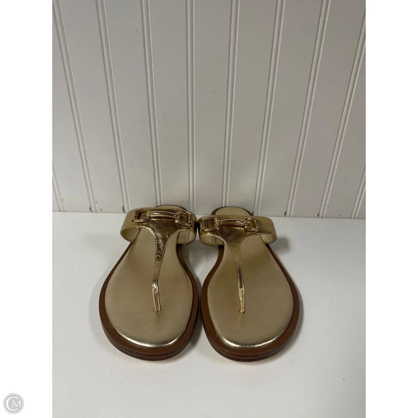 Sandals Designer By Michael Kors In Gold, Size: 7
