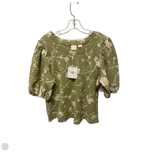Top Short Sleeve By Zac And Rachel In Green, Size: L