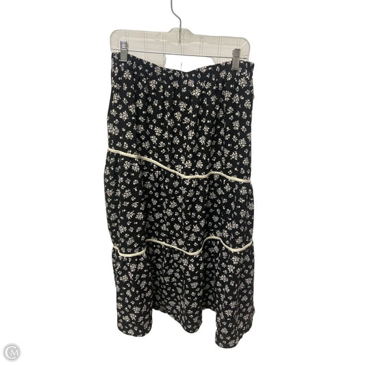 Skirt Maxi By Clothes Mentor In Black & White, Size: 20