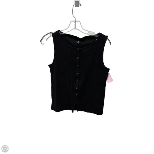 Top Sleeveless Basic By Loft In Black, Size: Sp