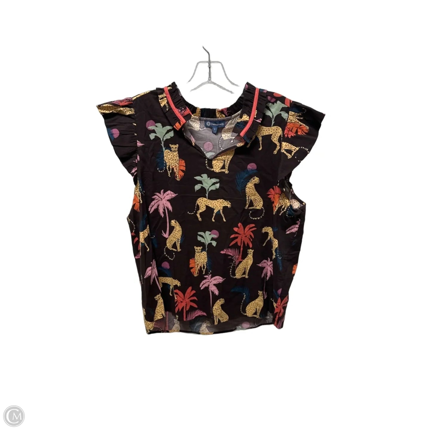 Top Sleeveless By Democracy In Brown, Size: L