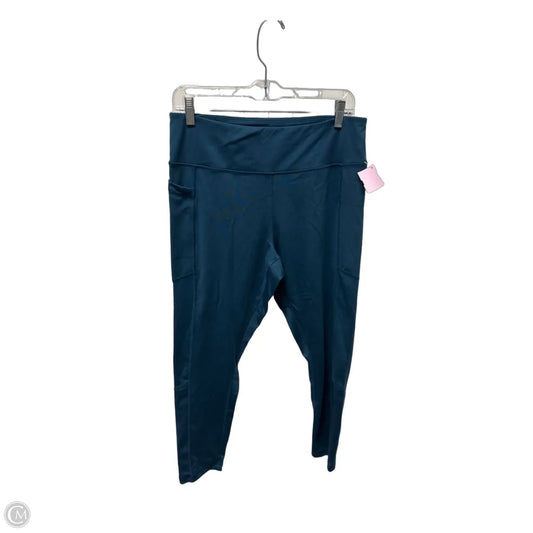 Athletic Leggings Capris By Juicy Couture In Teal, Size: L