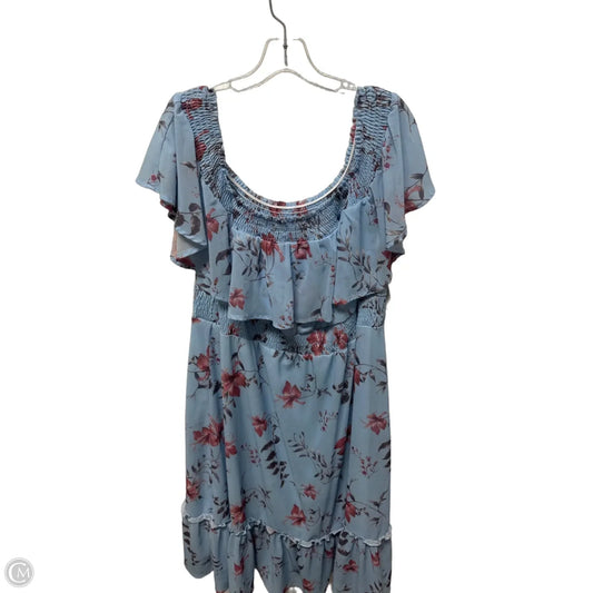 Dress Casual Maxi By Clothes Mentor In Blue, Size: 2x