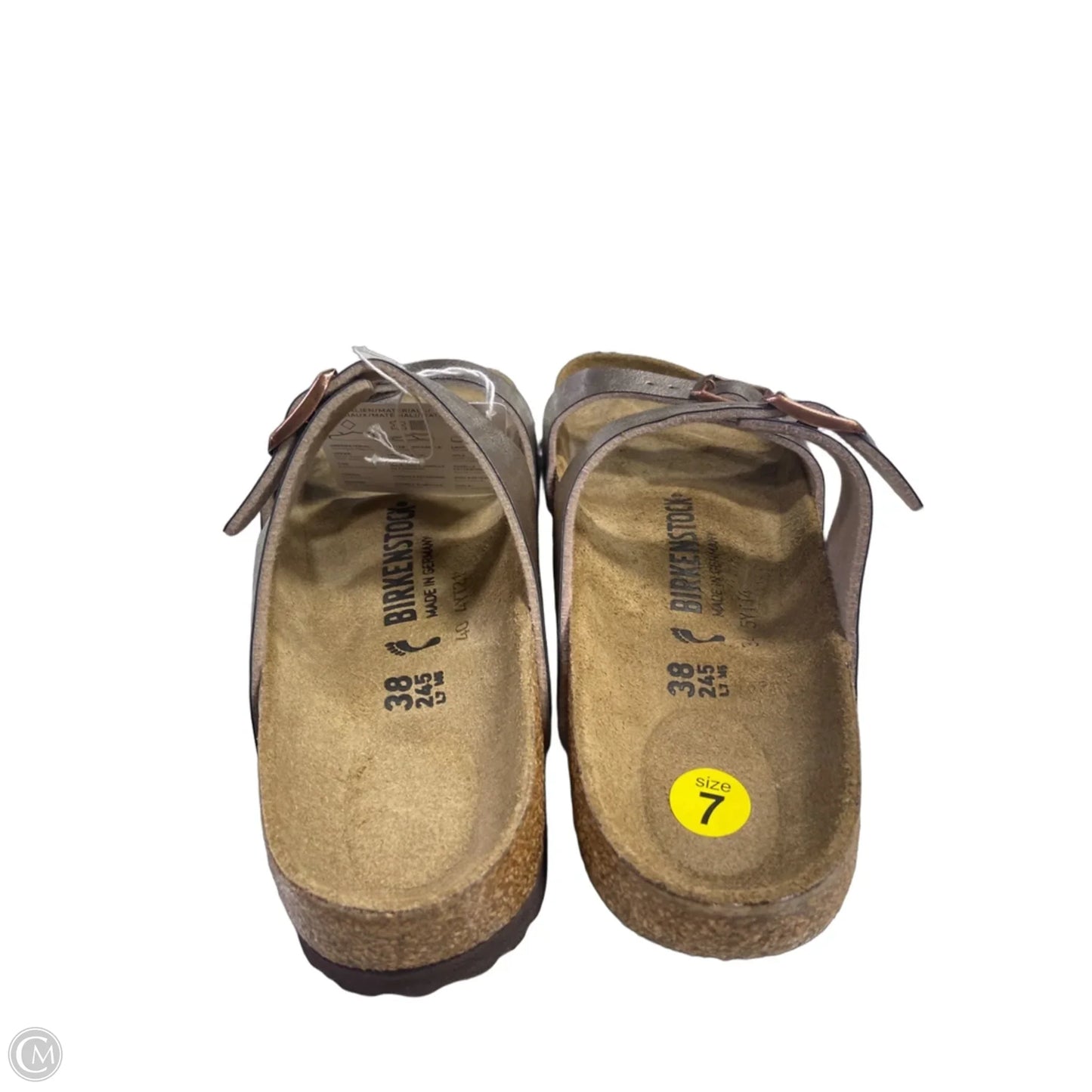 Sandals Flats By Birkenstock In Bronze, Size: 7