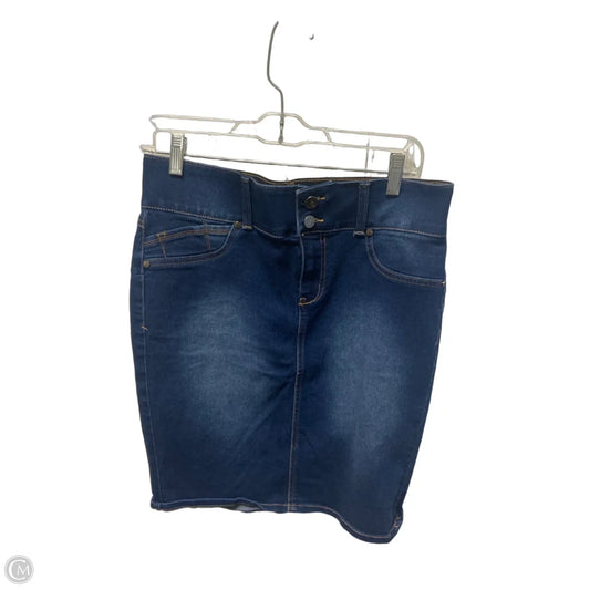 Skirt Mini & Short By 1822 Denim In Blue Denim, Size: 12