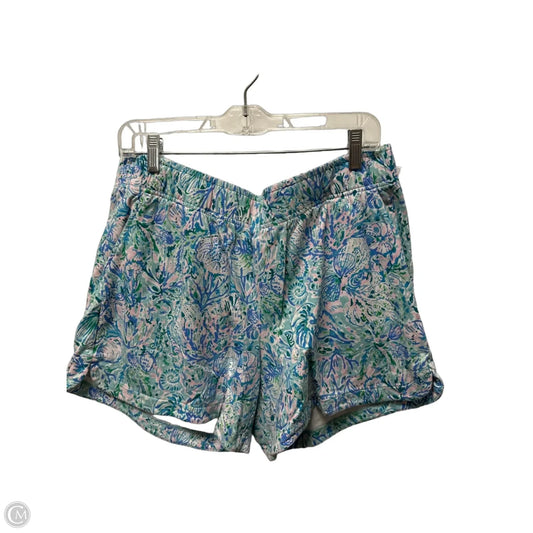 Shorts Designer By Lilly Pulitzer In Blue & Green, Size: 14