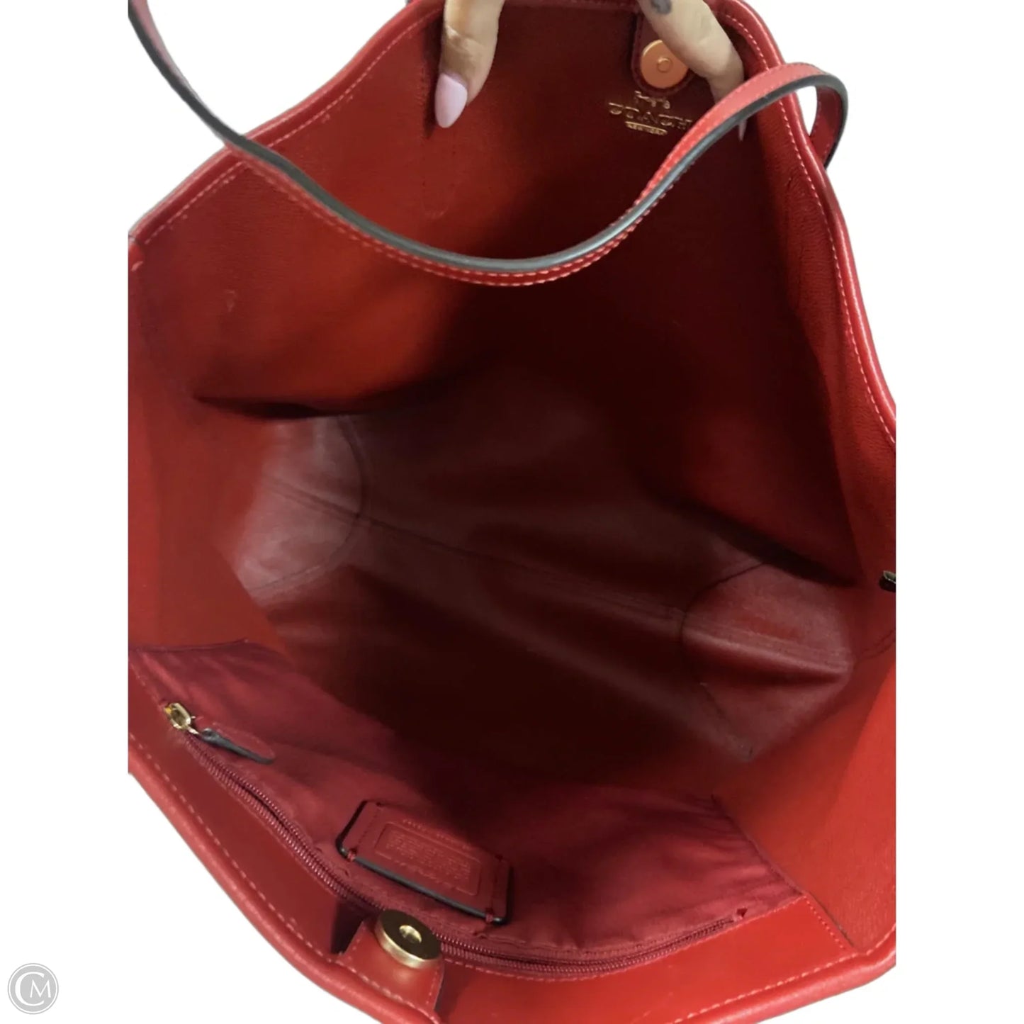 Handbag Designer By Coach, Size: Large