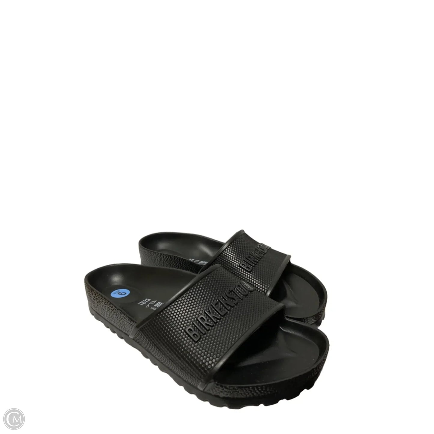 Sandals Flats By Birkenstock In Black, Size: 6