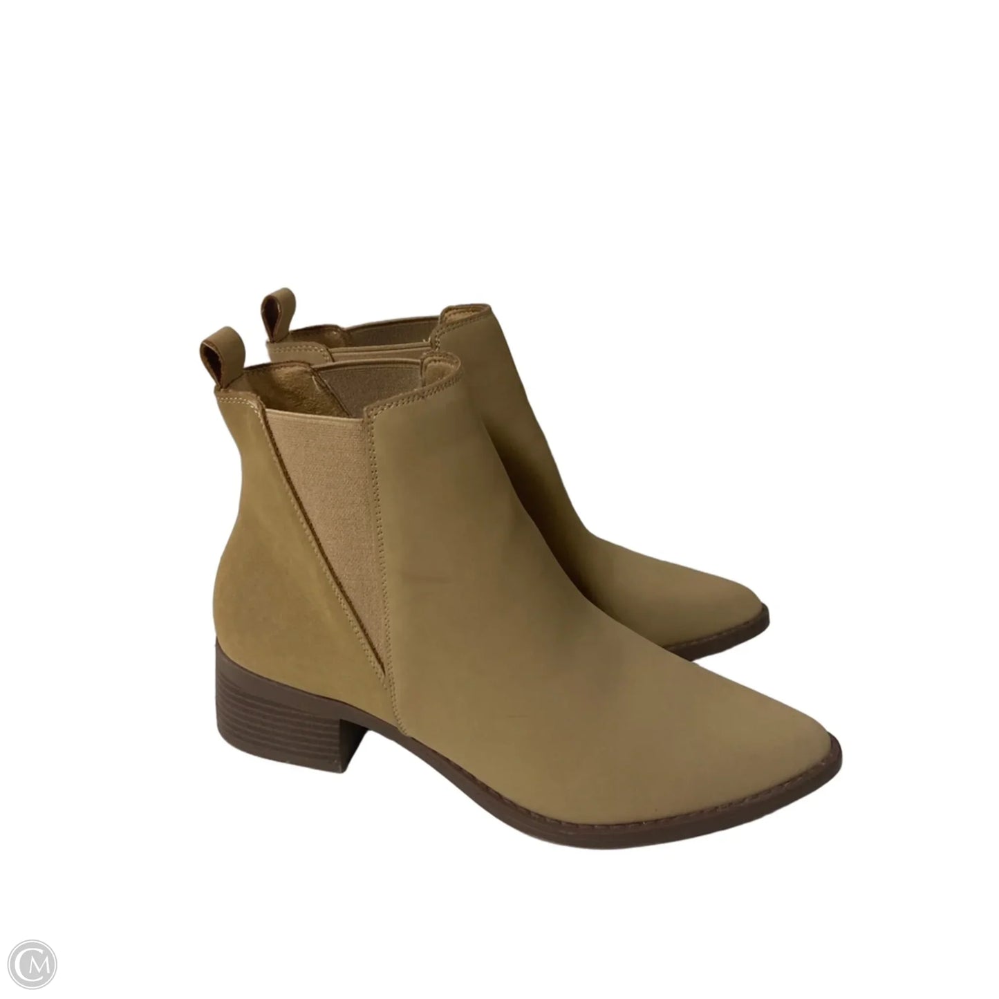 Boots Ankle Heels By Serra In Beige, Size: 9