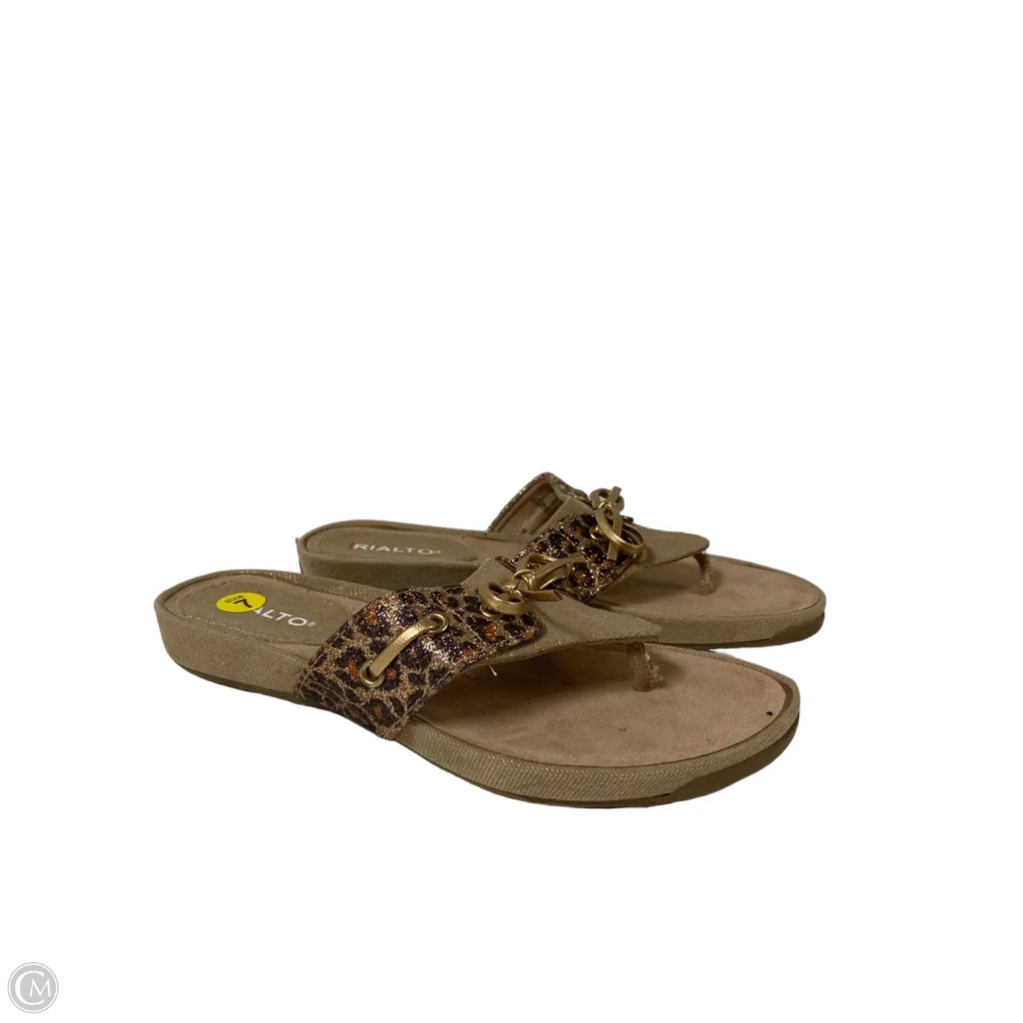 Sandals Flip Flops By Rialto In Animal Print, Size: 7