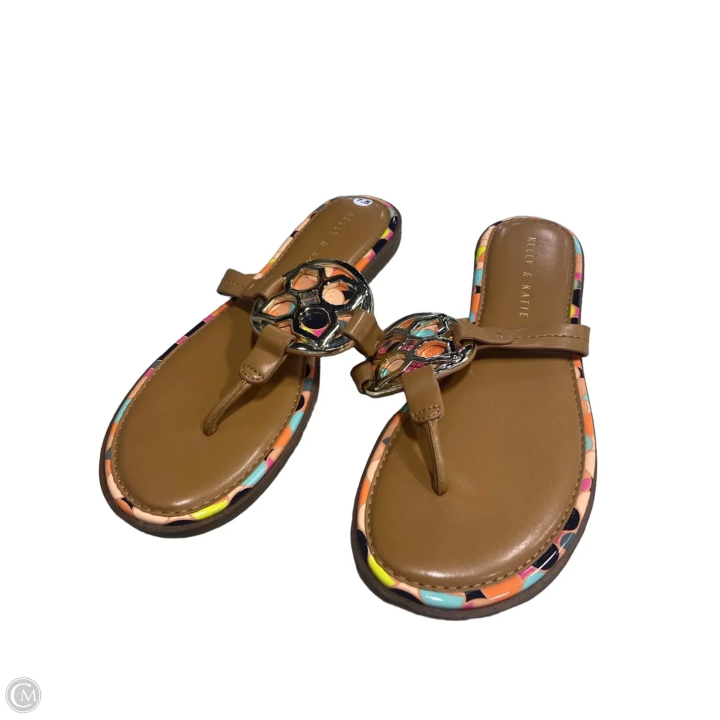 Sandals Flats By Kelly And Katie In Tan, Size: 7.5