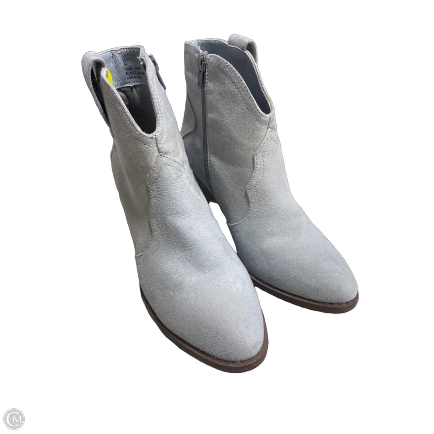 Boots Ankle Heels By Sugar In Grey, Size: 7