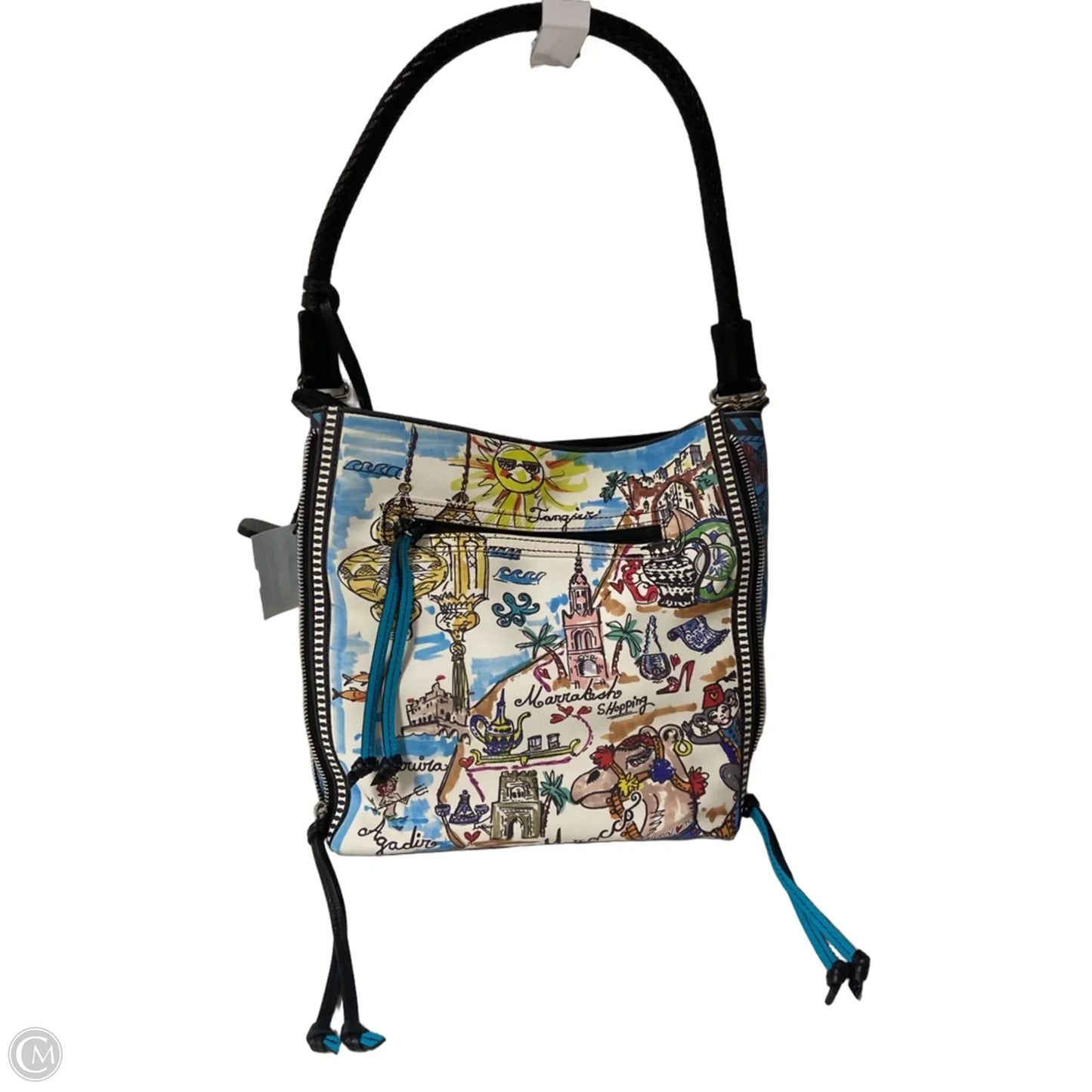 Handbag Leather By Brighton, Size: Medium