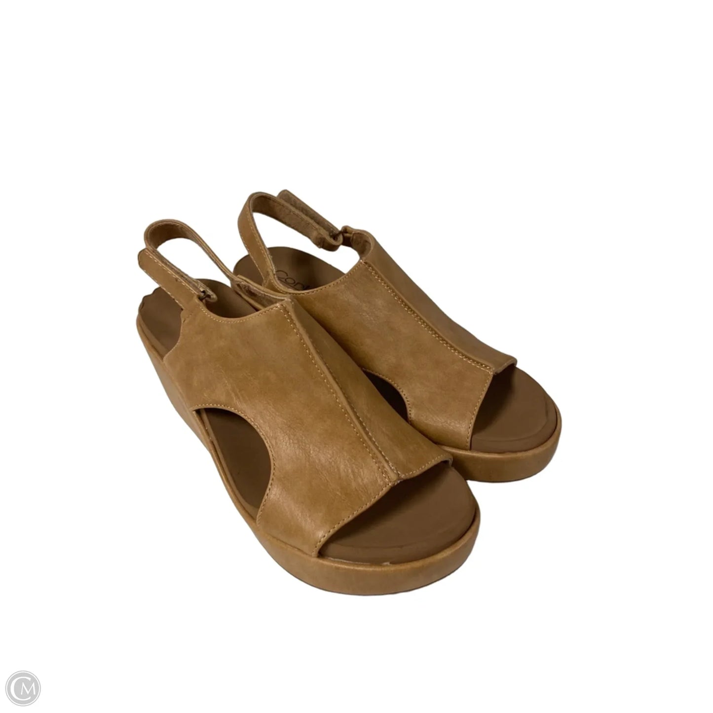 Sandals Heels Platform By Corkys In Tan, Size: 7