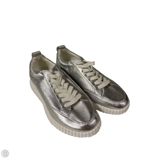 Shoes Athletic By Steve Madden In Silver, Size: 8