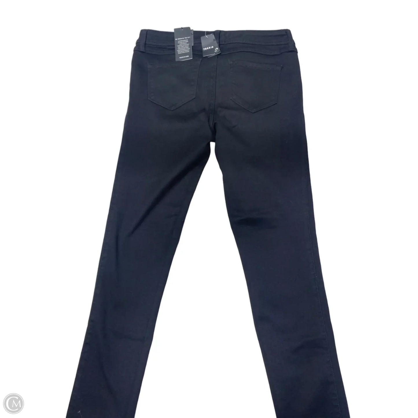 Jeans Straight By Torrid In Black Denim, Size: 14
