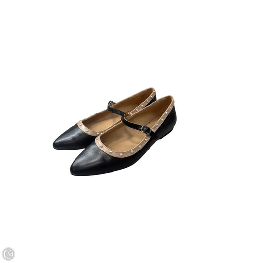 Shoes Flats By Michael Shannon In Black & Cream, Size: 9.5