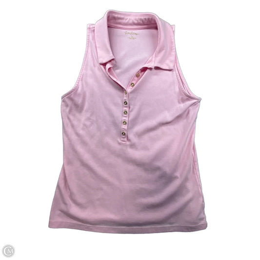 Top Sleeveless Designer By Lilly Pulitzer In Pink, Size: M