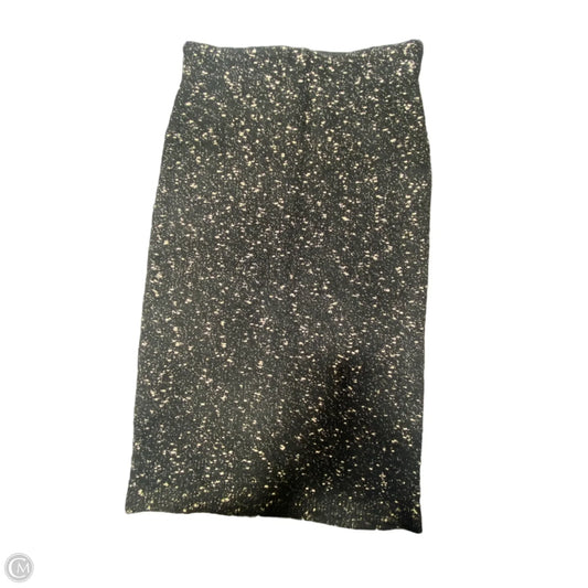 Skirt Midi By Ann Taylor In Black & Gold, Size: 6p