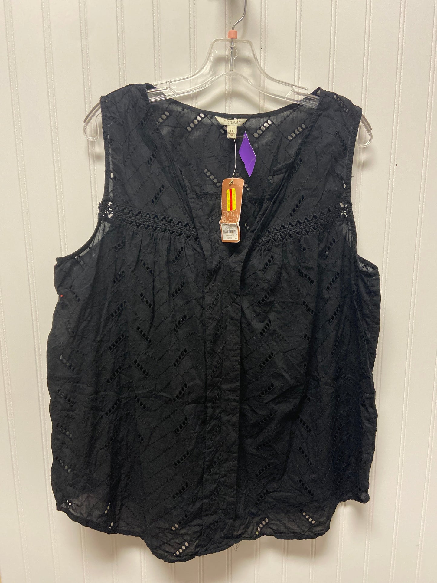 Top Sleeveless By Sonoma  Size: 1x