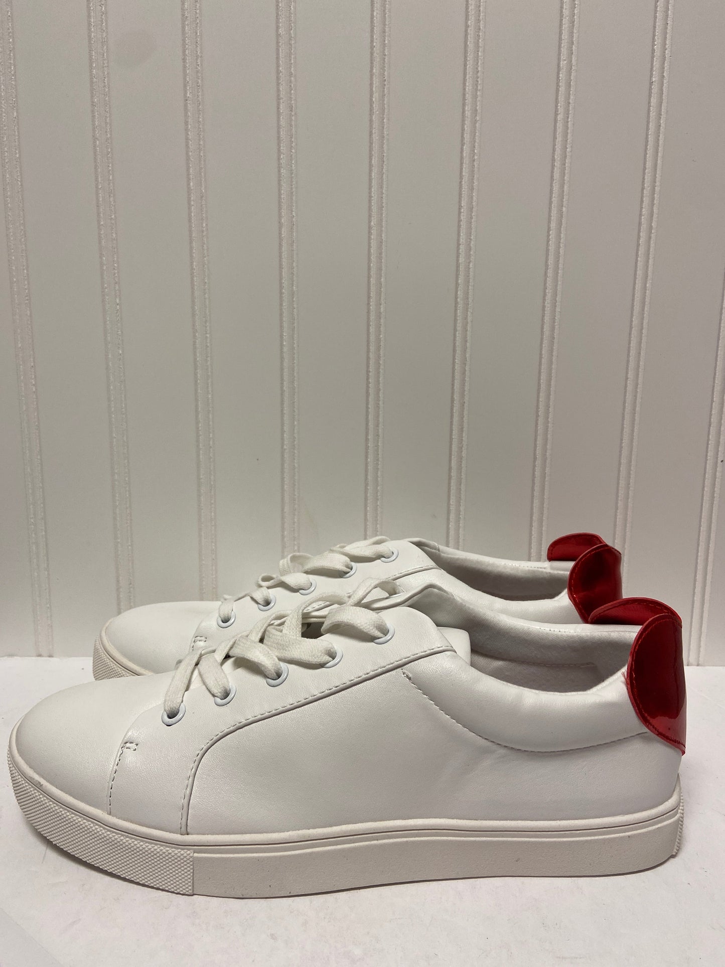 White Shoes Sneakers Betsey Johnson, Size 10