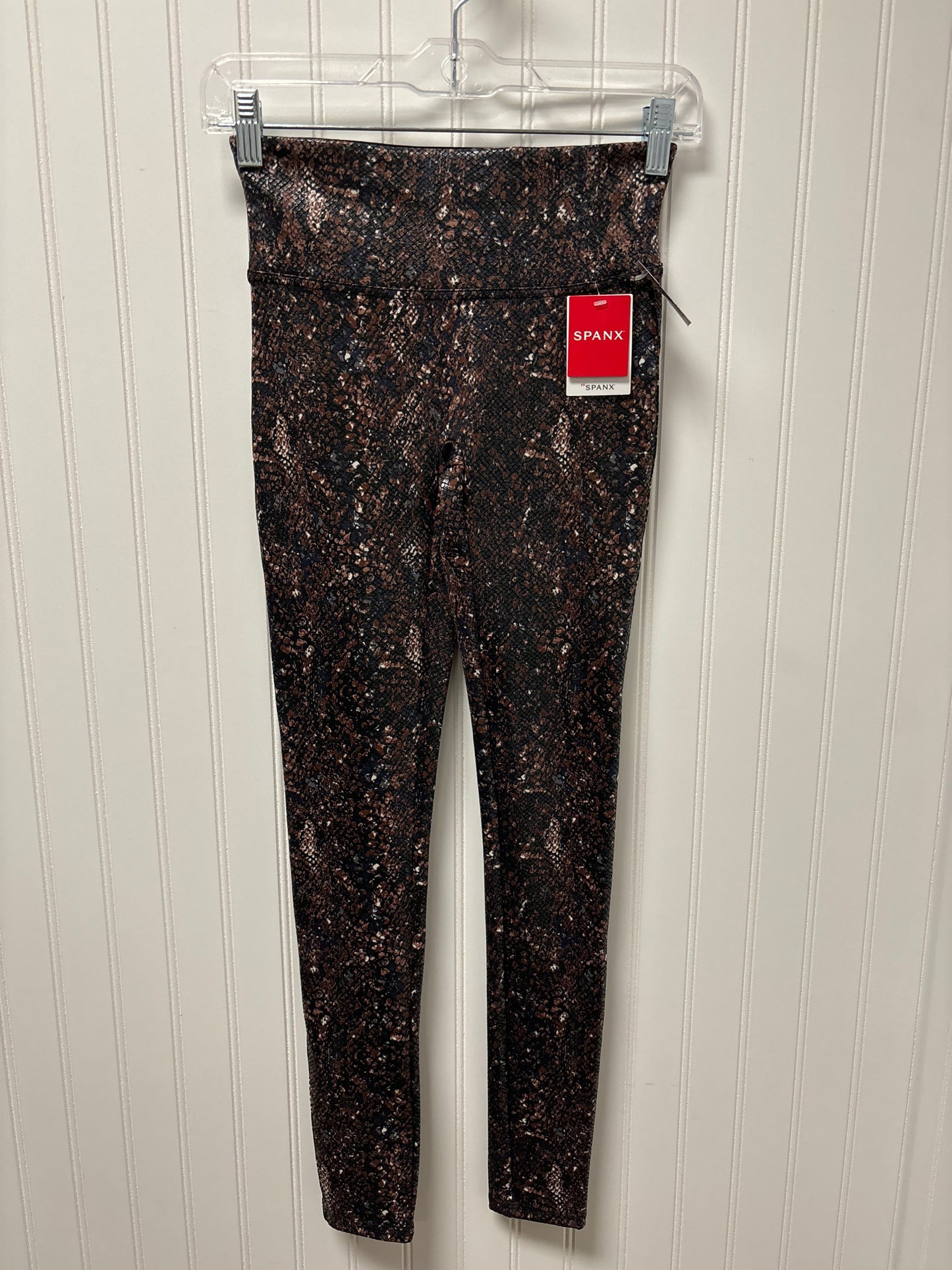 Snakeskin Print Pants Leggings Spanx, Size S