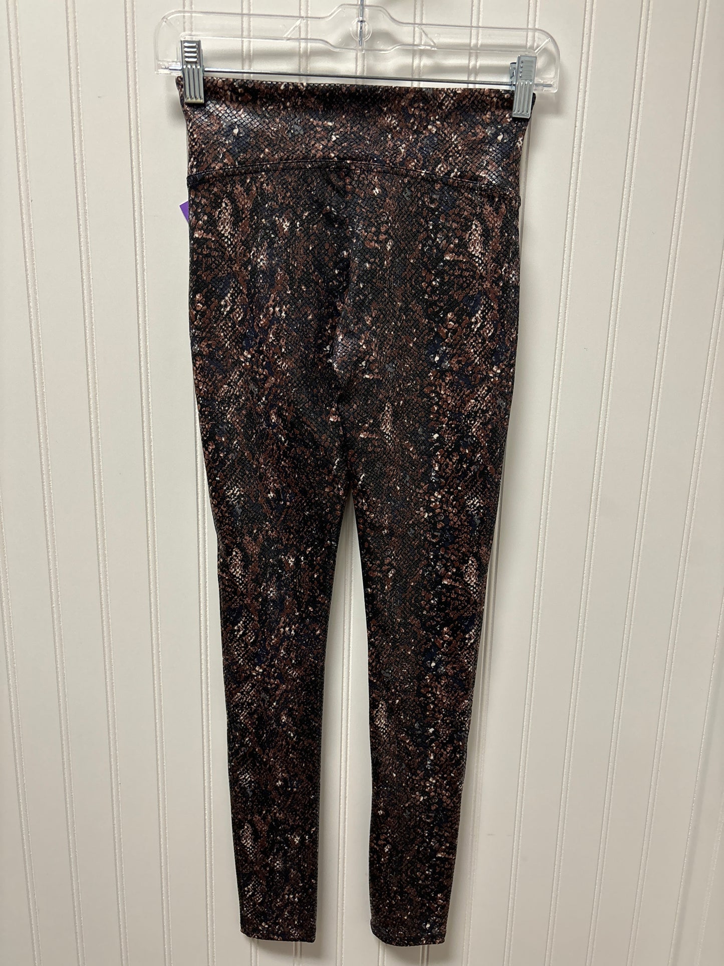 Snakeskin Print Pants Leggings Spanx, Size S