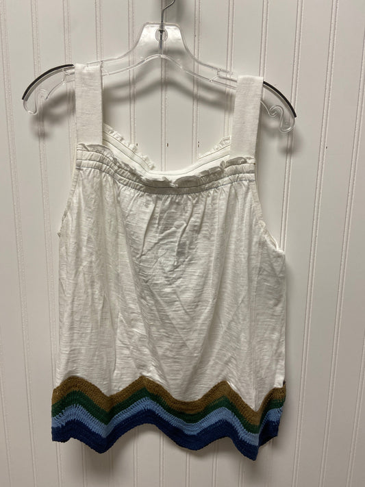 White Top Sleeveless Democracy, Size M