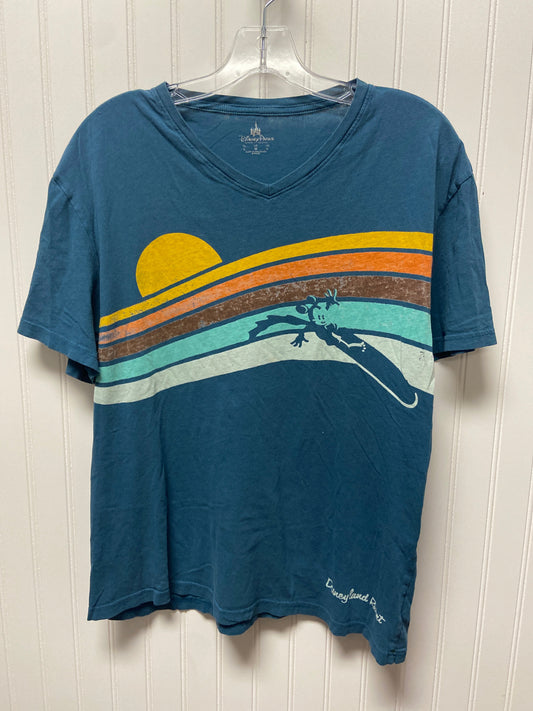 Teal Top Short Sleeve Basic Disney Store, Size M