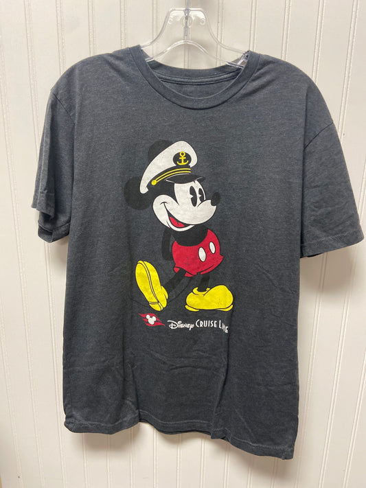 Grey Top Short Sleeve Basic Disney Store, Size M