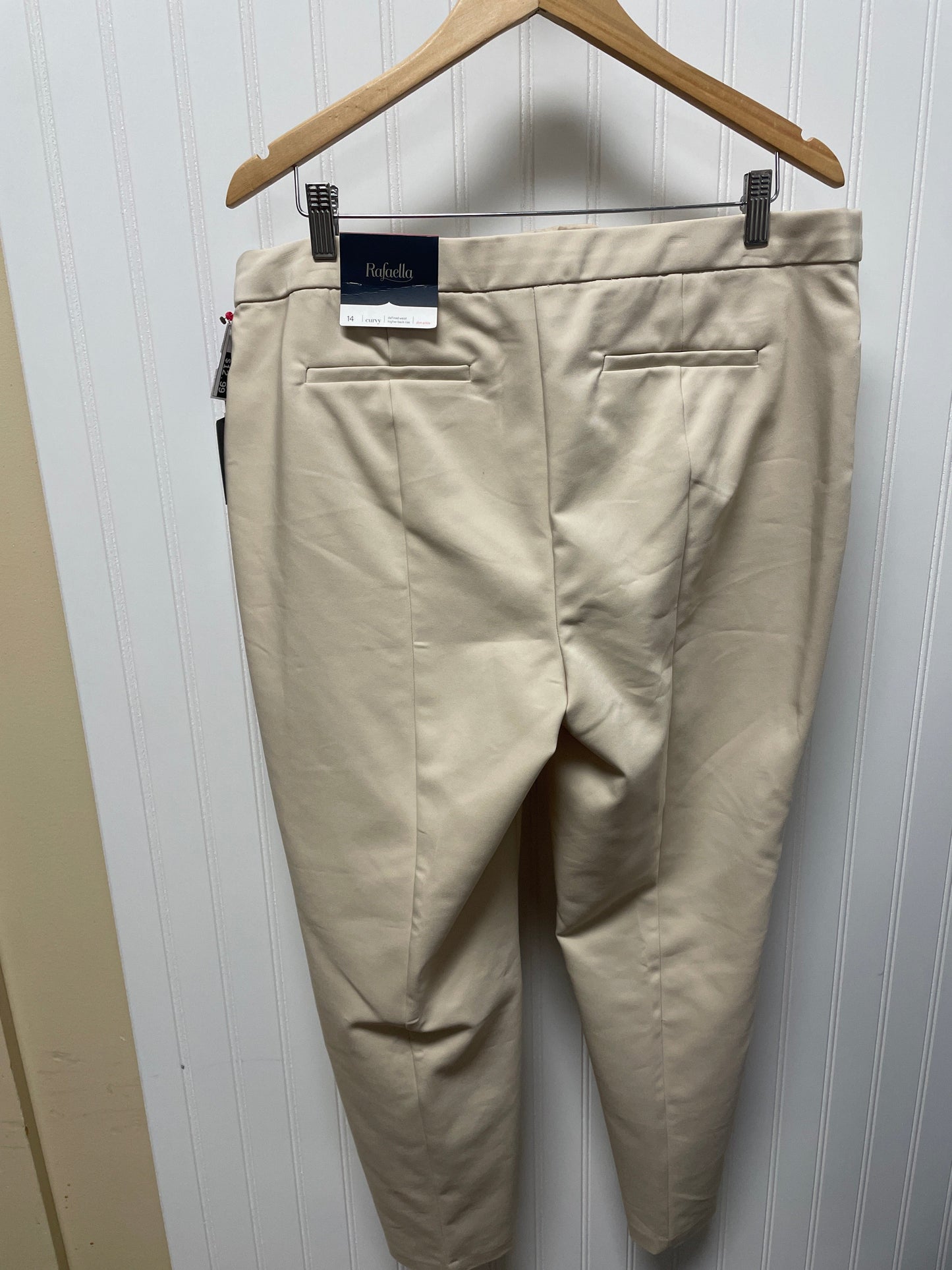 Beige Pants Dress Rafaella, Size 14